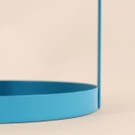 Plateau double en métal bleu 27x22cm | Hashtag Déco