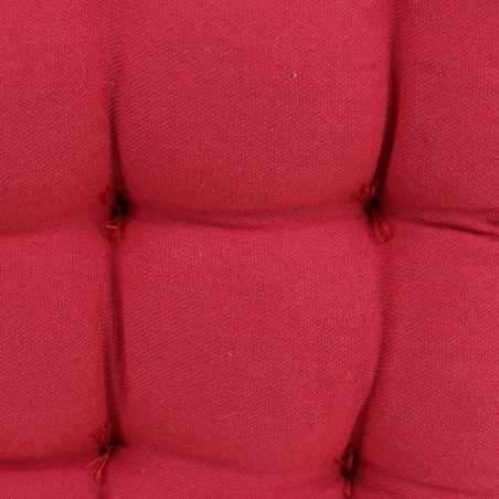 Lot de 4 galettes de chaise rouge 40x40cm - Hashtag Déco