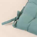 Lot de 4 galettes de chaise vertes 40x40cm - Hashtag Déco