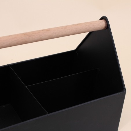 Panier en métal noir 25x14cm pour intérieur tendance | Hashtag Déco