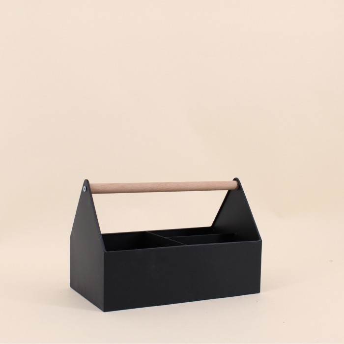 Panier en métal noir 25x14cm pour intérieur tendance | Hashtag Déco