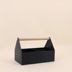 Panier en métal noir 25x14cm pour intérieur tendance | Hashtag Déco
