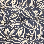 Lot de 4 galettes de chaise bleues en coton à motifs fleuris