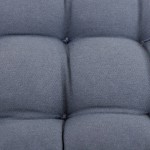 Lot de 4 galettes de chaise bleues en coton à motifs fleuris