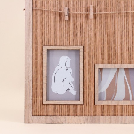 Pêle-mêle en bambou naturel | Hashtag Déco