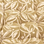 Lot de 4 galettes de chaise ocres en coton à motifs | Hashtag Déco