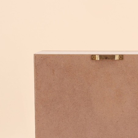 Boite à clés en bois naturel avec porte élégante | Hashtag Déco