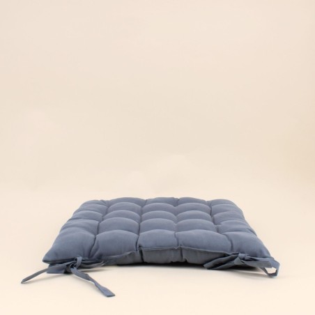 Lot de 4 galettes de chaise grises 40x40cm - Hashtag Déco