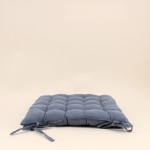 Lot de 4 galettes de chaise grises 40x40cm - Hashtag Déco