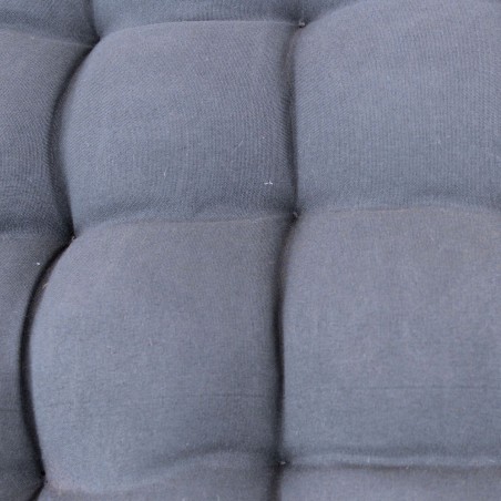 Lot de 4 galettes de chaise grises 40x40cm - Hashtag Déco