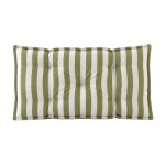 Matelas de sol outdoor rayé vert déperlant | Hashtag Déco