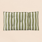Matelas de sol outdoor rayé vert déperlant | Hashtag Déco