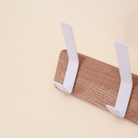 Porte manteau métal blanc 37cm élégant et pratique | Hashtag Déco