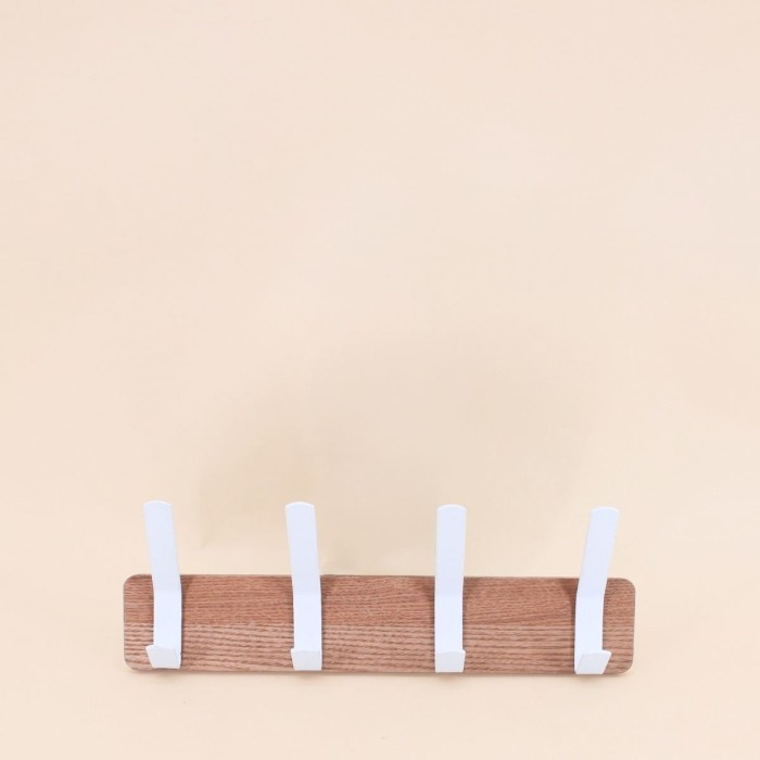 Porte manteau métal blanc 37cm élégant et pratique | Hashtag Déco