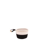 Panier en corde bleu blanc 16x11cm | Hashtag Déco