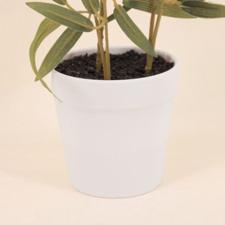 Plante artificielle pot béton gris 54cm | Hashtag Déco