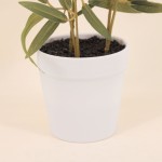 Plante artificielle pot béton gris 54cm | Hashtag Déco