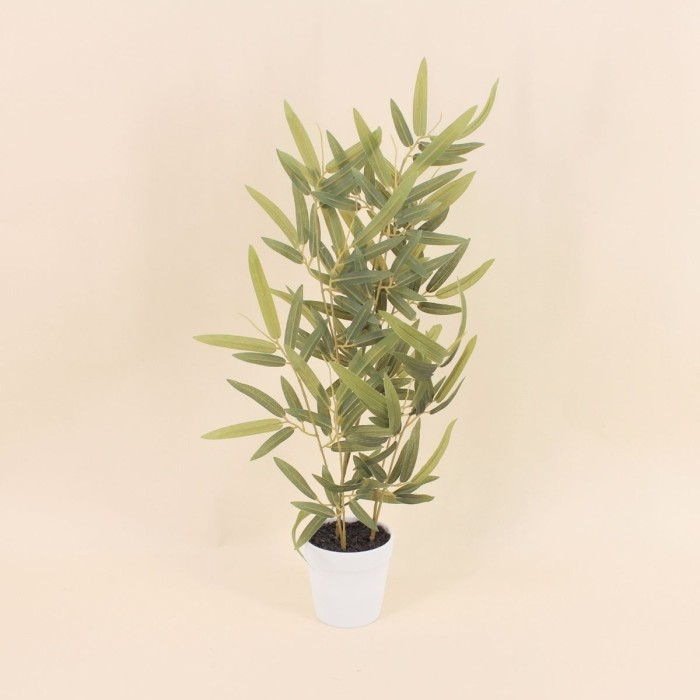 Plante artificielle pot béton gris 54cm | Hashtag Déco