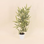 Plante artificielle pot béton gris 54cm | Hashtag Déco