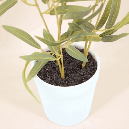 Plante artificielle pot béton gris 54cm | Hashtag Déco