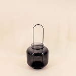 Lanterne en verre et métal 33cm