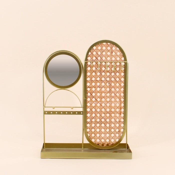 Porte bijoux design métal doré élégant | Hashtag Déco