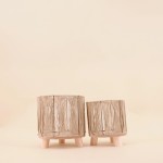 Set de 2 cache-pots en corde beige | Hashtag Déco