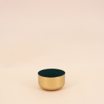 Coupelle dorée vert 9cm, élégance intérieure | Hashtag Déco