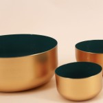 Coupelle dorée vert 9cm, élégance intérieure | Hashtag Déco