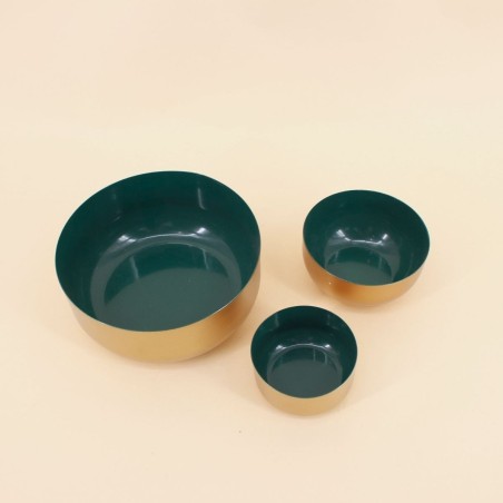 Coupelle dorée vert 9cm, élégance intérieure | Hashtag Déco