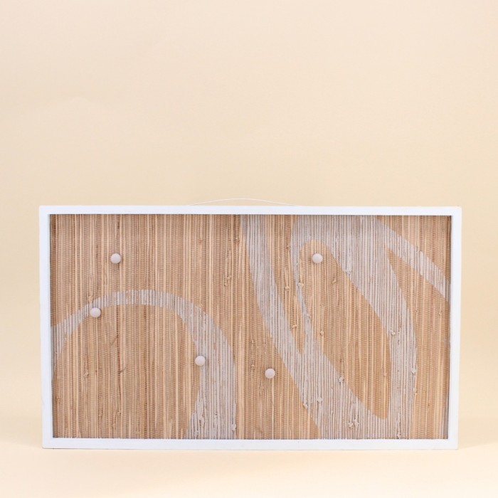 Pêle-mêle magnétique bambou naturel 60x35cm | Hashtag Déco