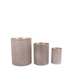 Set de 3 lanternes métal doré élégant | Hashtag Déco
