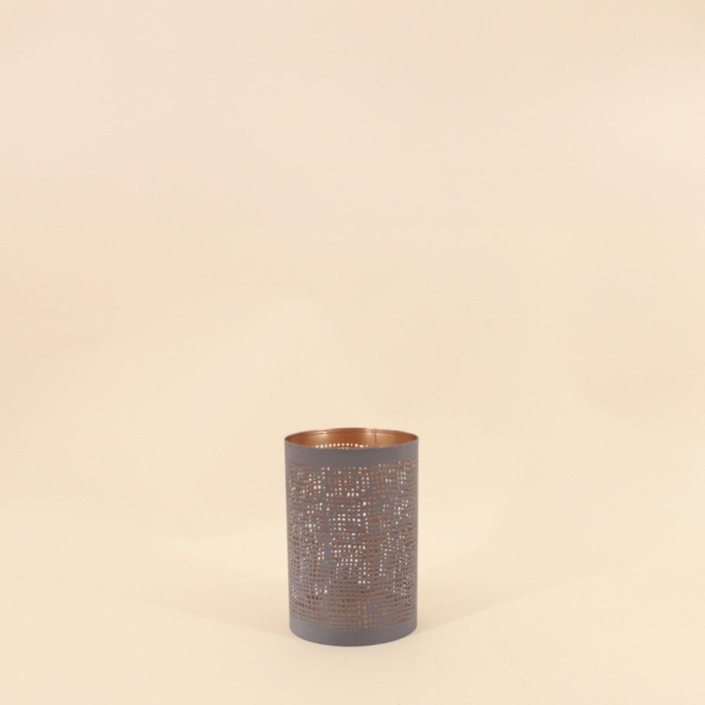 Lanterne perforée métal doré 10x15cm | Hashtag Déco