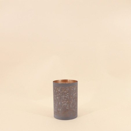 Lanterne perforée métal doré 10x15cm | Hashtag Déco