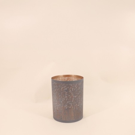 Lanterne perforée métal doré 15x20cm | Hashtag Déco