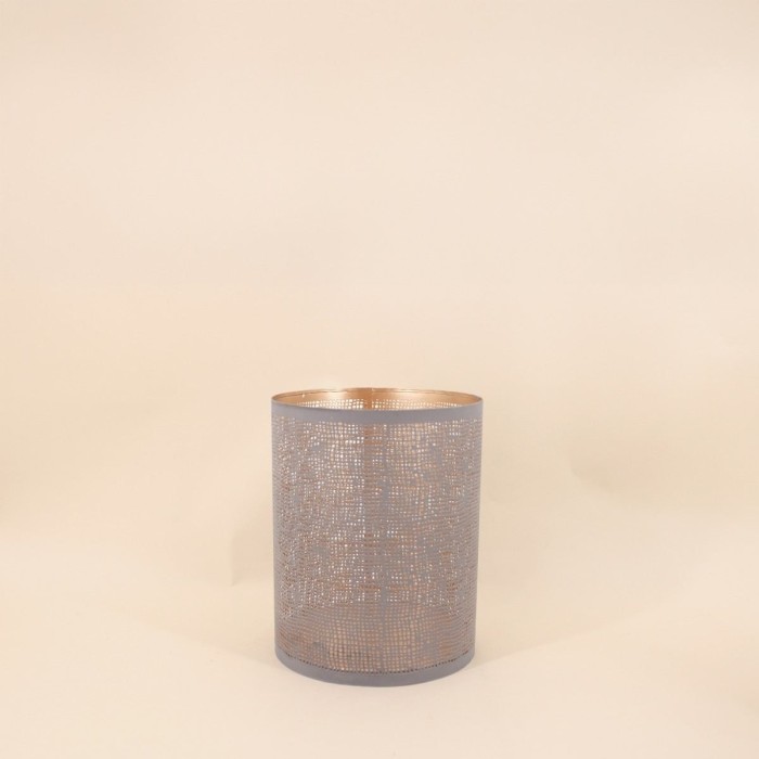 Lanterne perforée métal doré 20x25cm | Hashtag Déco