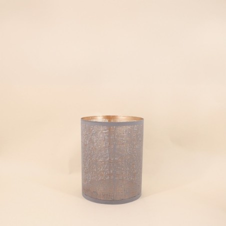 Lanterne perforée métal doré 20x25cm | Hashtag Déco