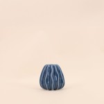 Vase céramique bleu 9cm, élégant et raffiné | Hashtag Déco