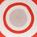 Corbeille murale ronde coton beige terracotta | Hashtag Déco