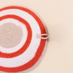 Corbeille murale ronde coton beige terracotta | Hashtag Déco