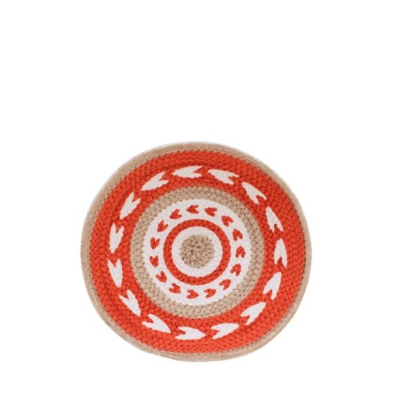 Corbeille murale en corde terracotta 30cm | Hashtag Déco