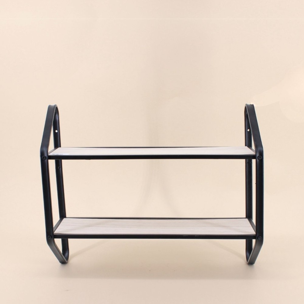 Étagère murale bois et métal noir tendance | Hashtag Déco