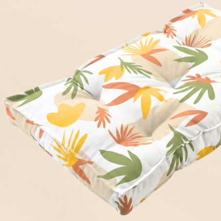 Matelas de sol déperlant fleurs coloré 115x75cm | Hashtag Déco