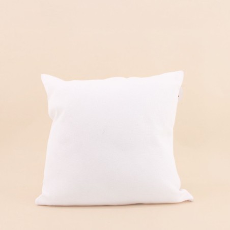 Coussin lin déperlant fleurs coloré 40x40cm | Hashtag Déco