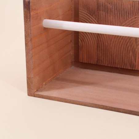 Étagère murale en bois naturel 50cm | Hashtag Déco