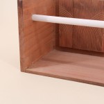 Étagère murale en bois naturel 50cm | Hashtag Déco