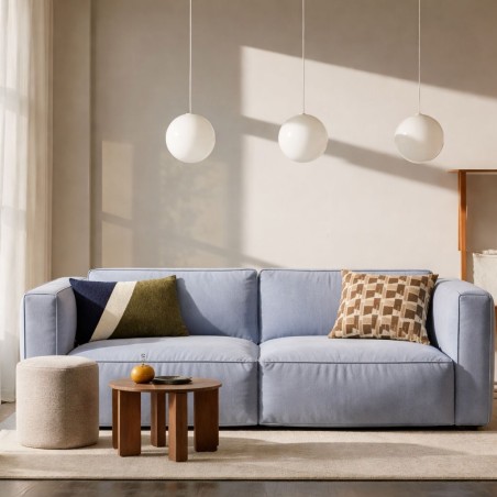 Coussin géométrique velours jacquard 40x40cm | Hashtag Déco