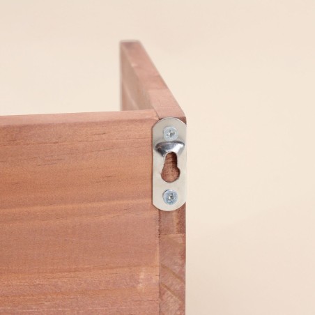Étagère murale en bois naturel 50cm | Hashtag Déco