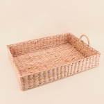 Plateau en jonc de mer naturel avec poignées | Hashtag Déco