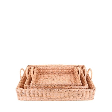 Set de 3 plateaux en jonc de mer naturel | Hashtag Déco